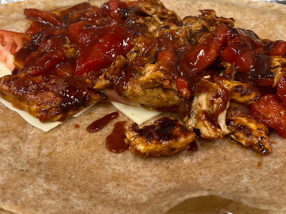 BBQ Grilled Chicken Wrap.