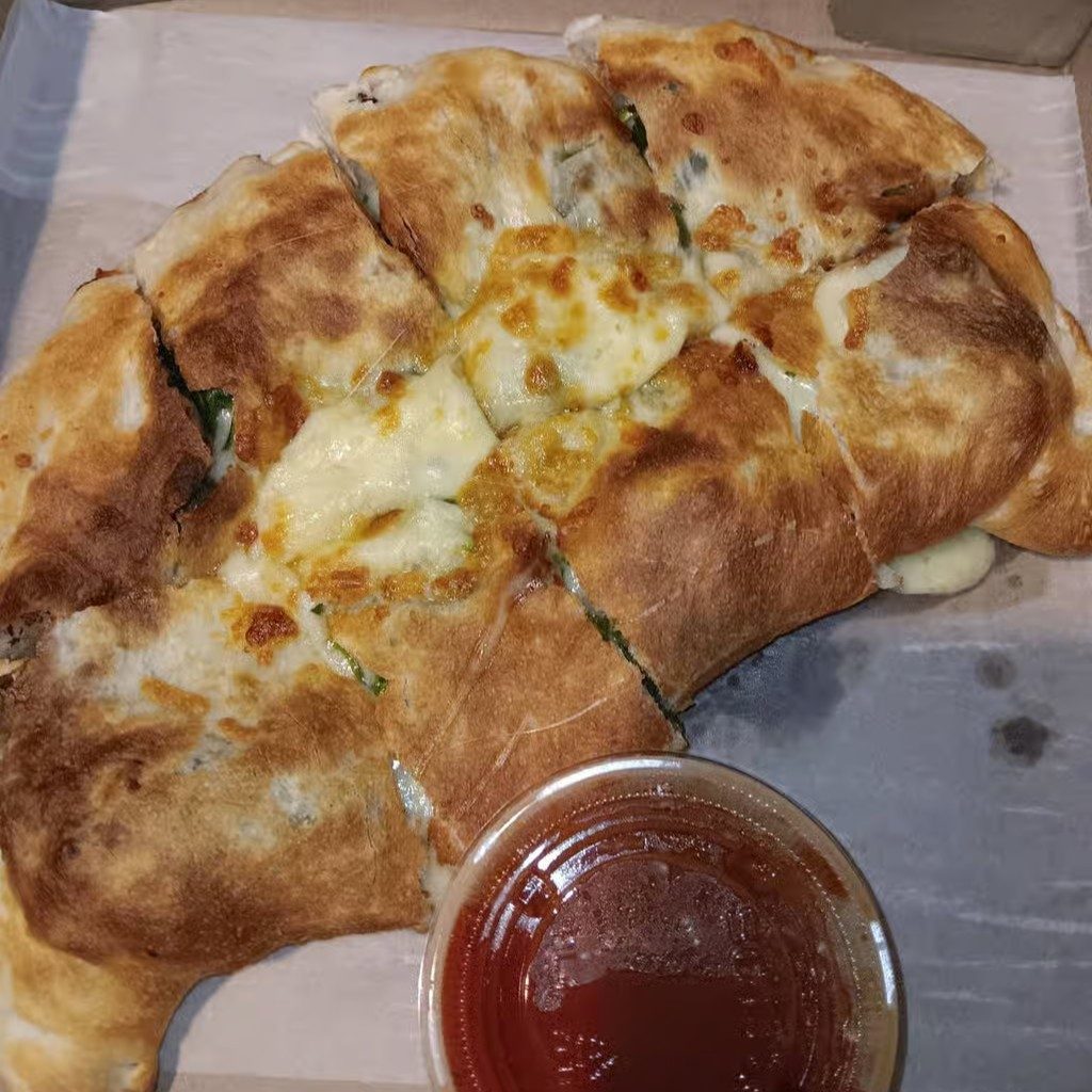Spinach & Cheese Calzone.