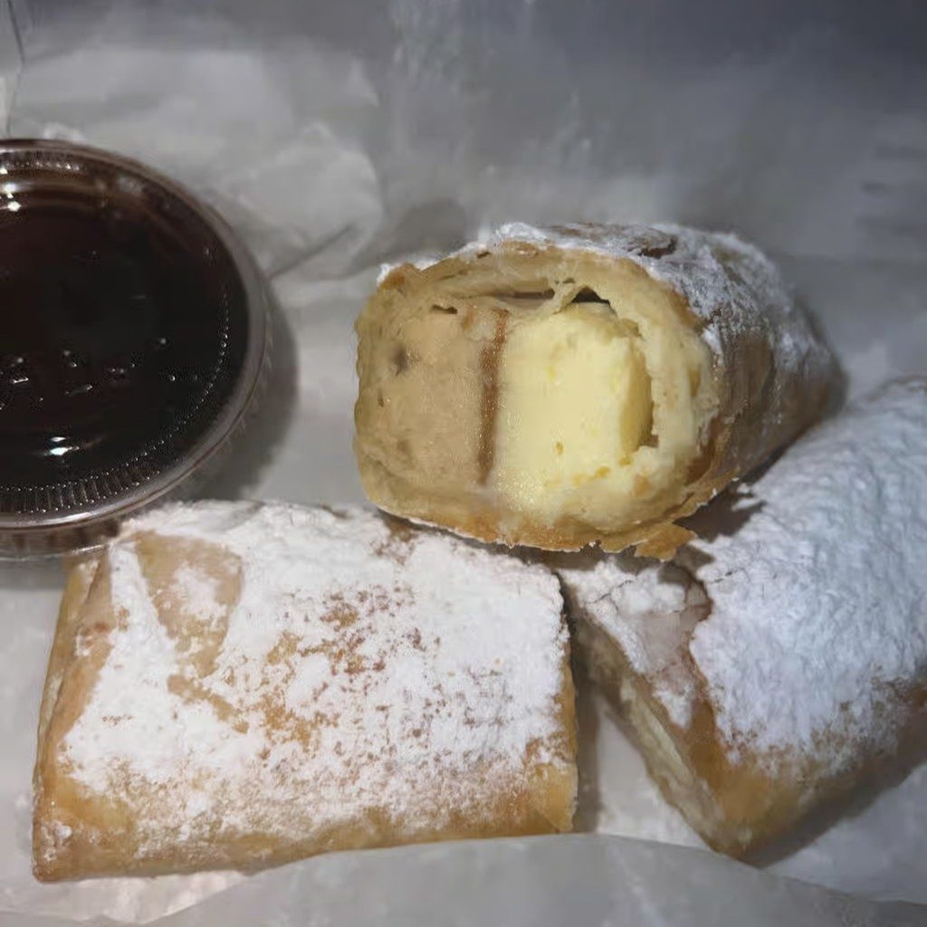 Fried Cheesecake Rolls.
