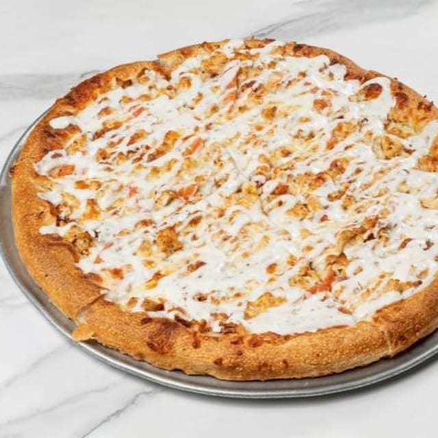 Chicken Bacon Ranch Pizza.