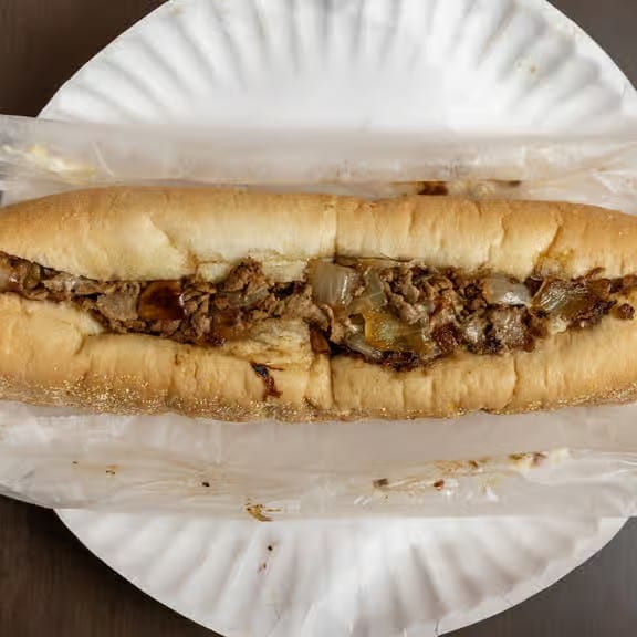 Steak, Cheese & Onions Sub.