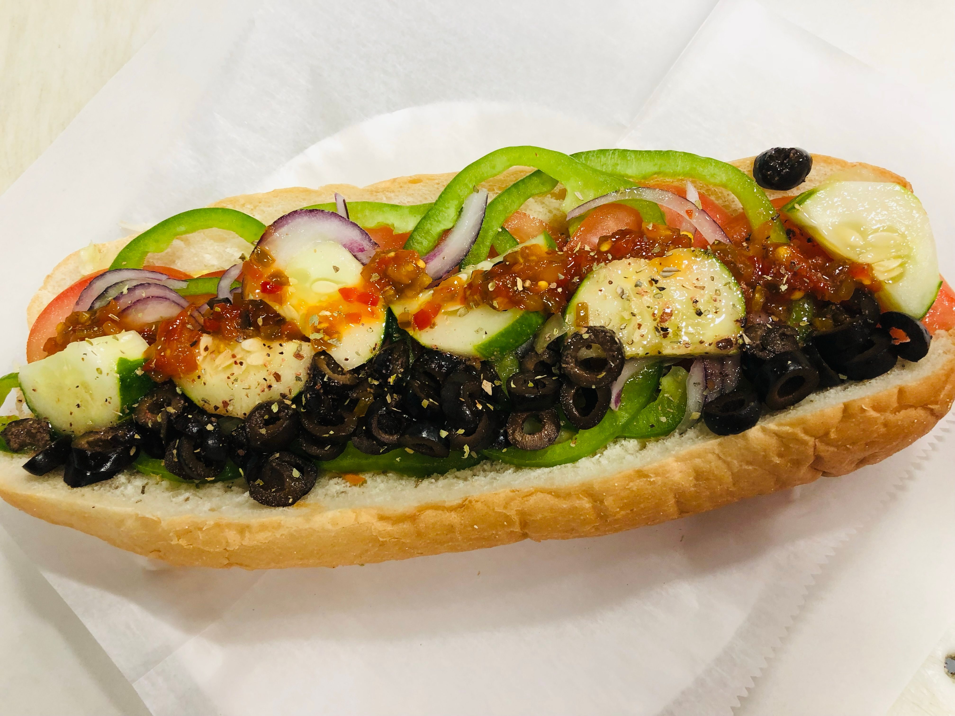Cold Veggie Sub.