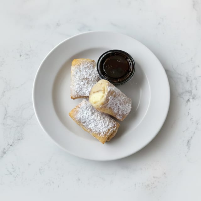 Fried Cheesecake Rolls.