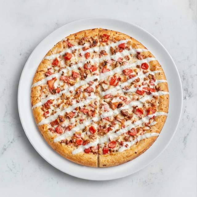 Chicken Bacon Ranch Pizza.
